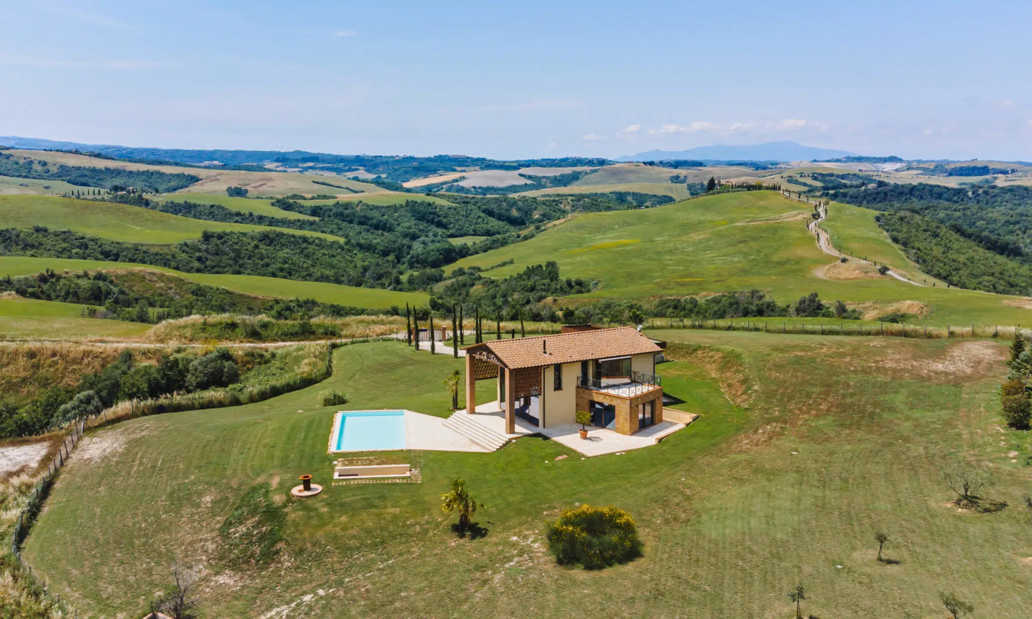 Exclusive villa with pool on the hills of Florence, Italy