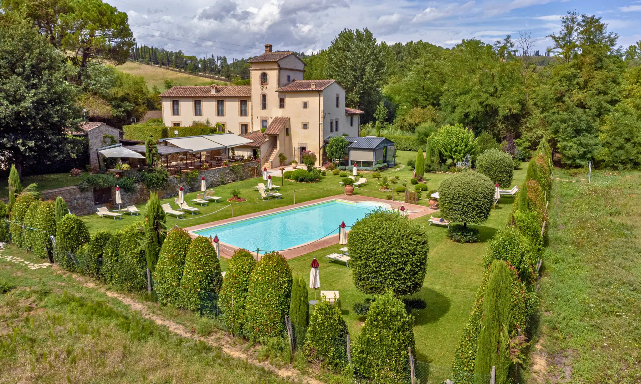 Villa with a pool in San Gimignano, Siena