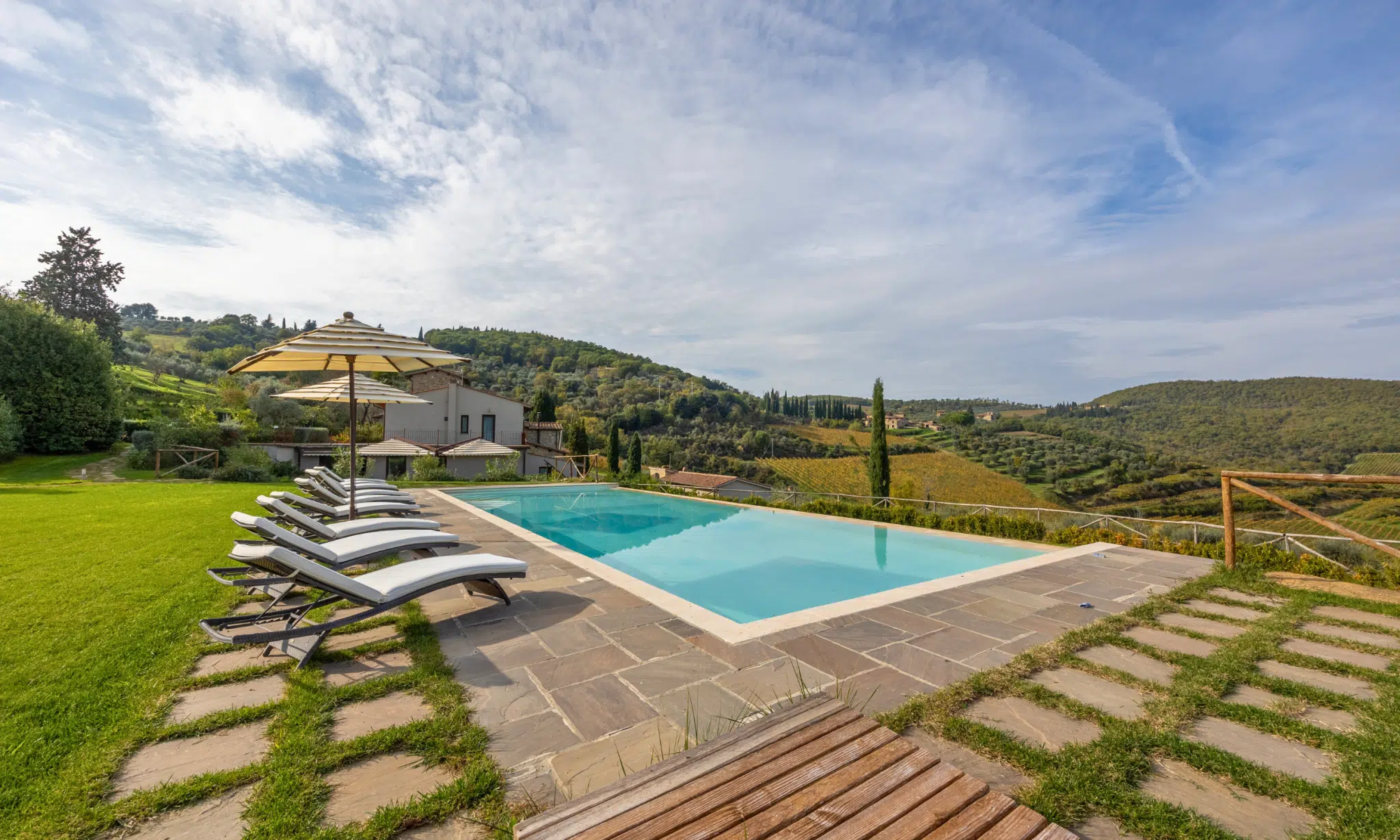 estate with pool for sale in chianti tuscany italy