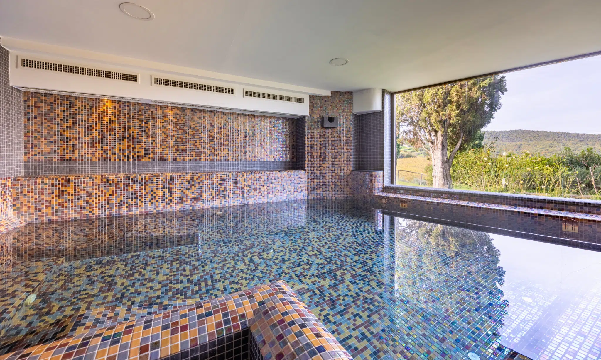 villa with private spa in panzano in chianti