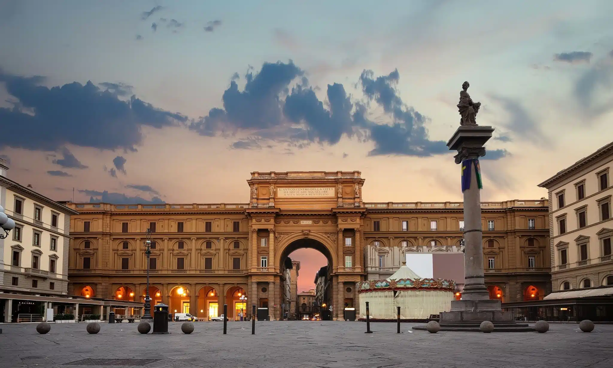 Piazza della Repubblica, Florence, Italy - most expensive street in italy to buy a house