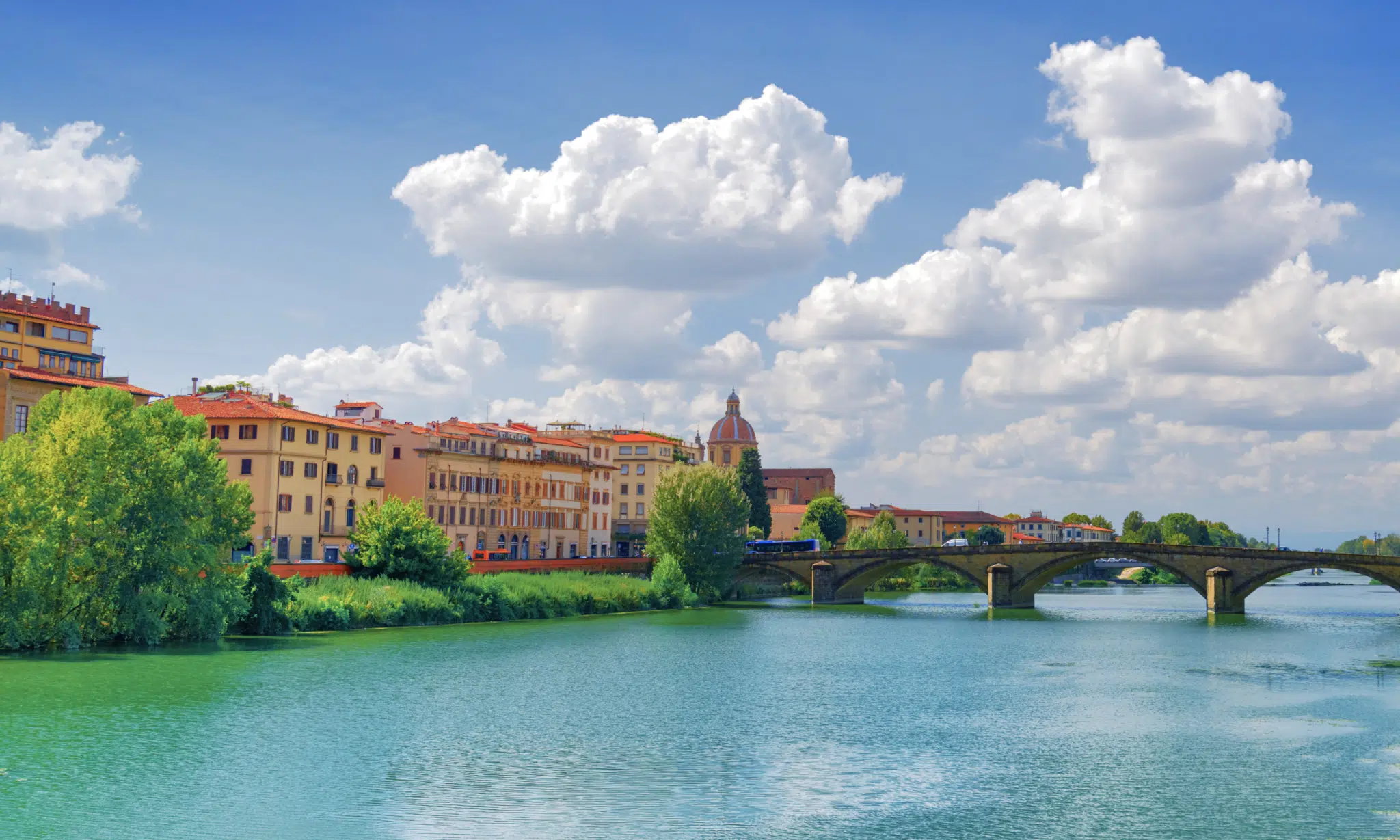 Lungarno - Arno River in Florence, Italy