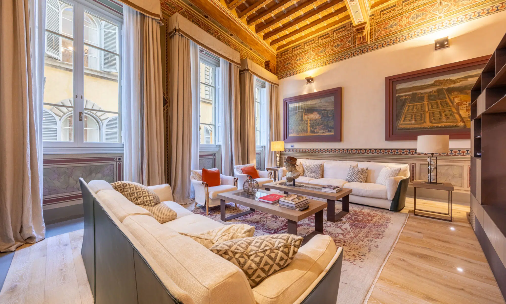 Modern Apartment with Frescoes