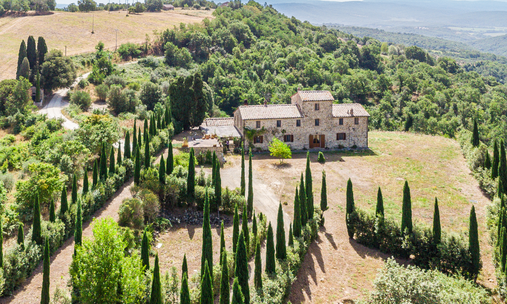 stone historic farmhouse in chianti tuscany italy