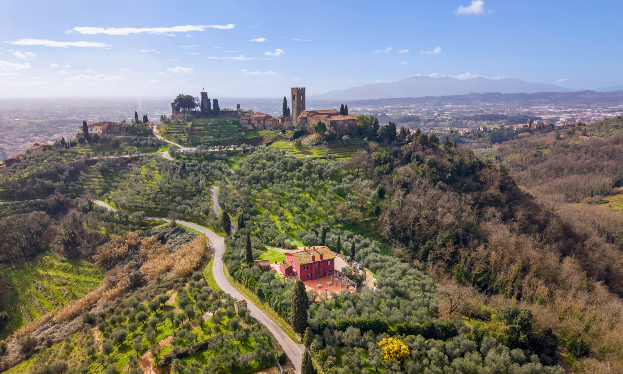 panoramic villa with a view in tuscany