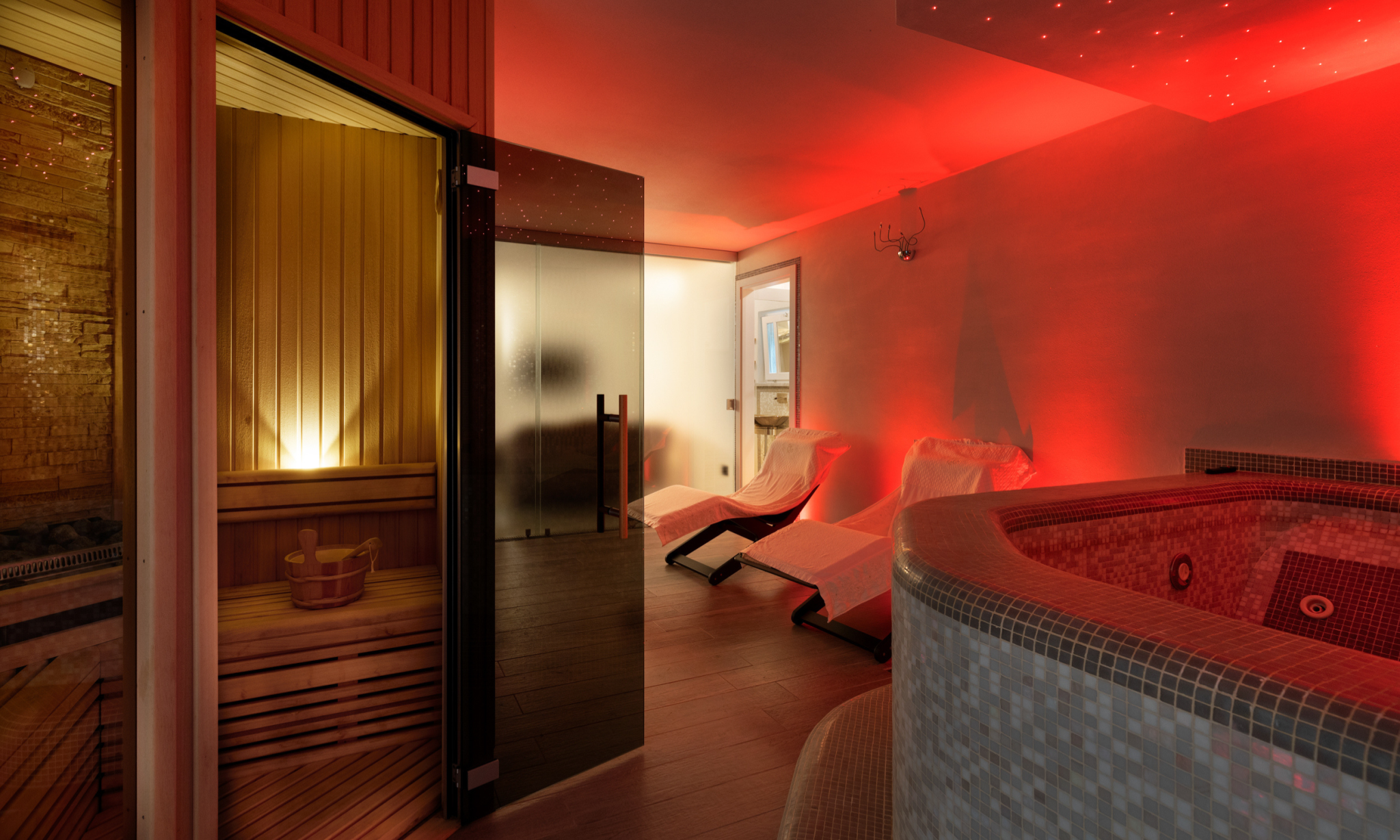 luxury villa with wellness area and spa