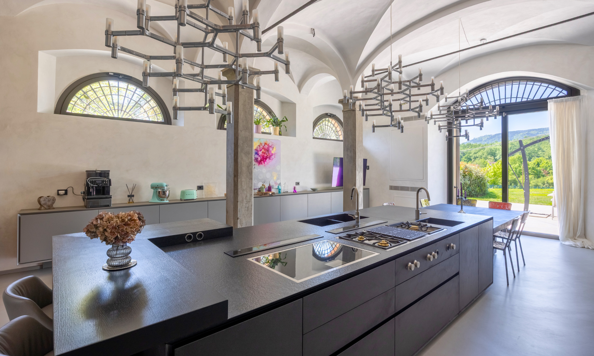villa with fully equipped kitchen