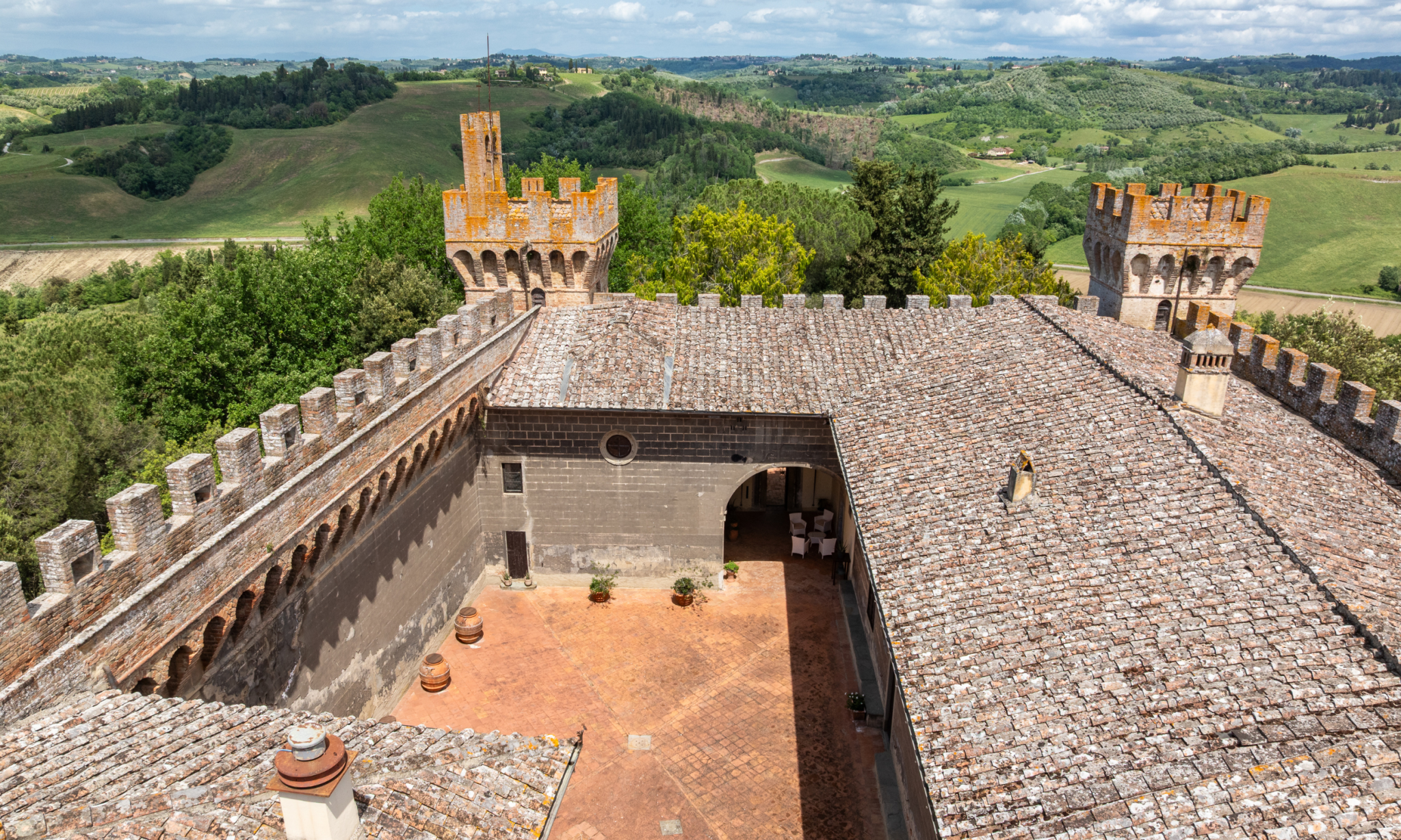 luxury castle in italy with vineyards