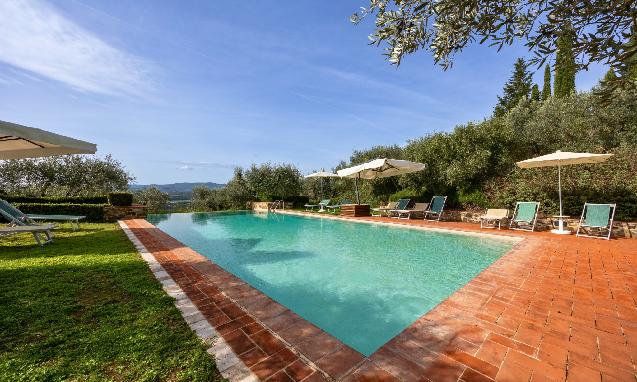 farmhouse with pool